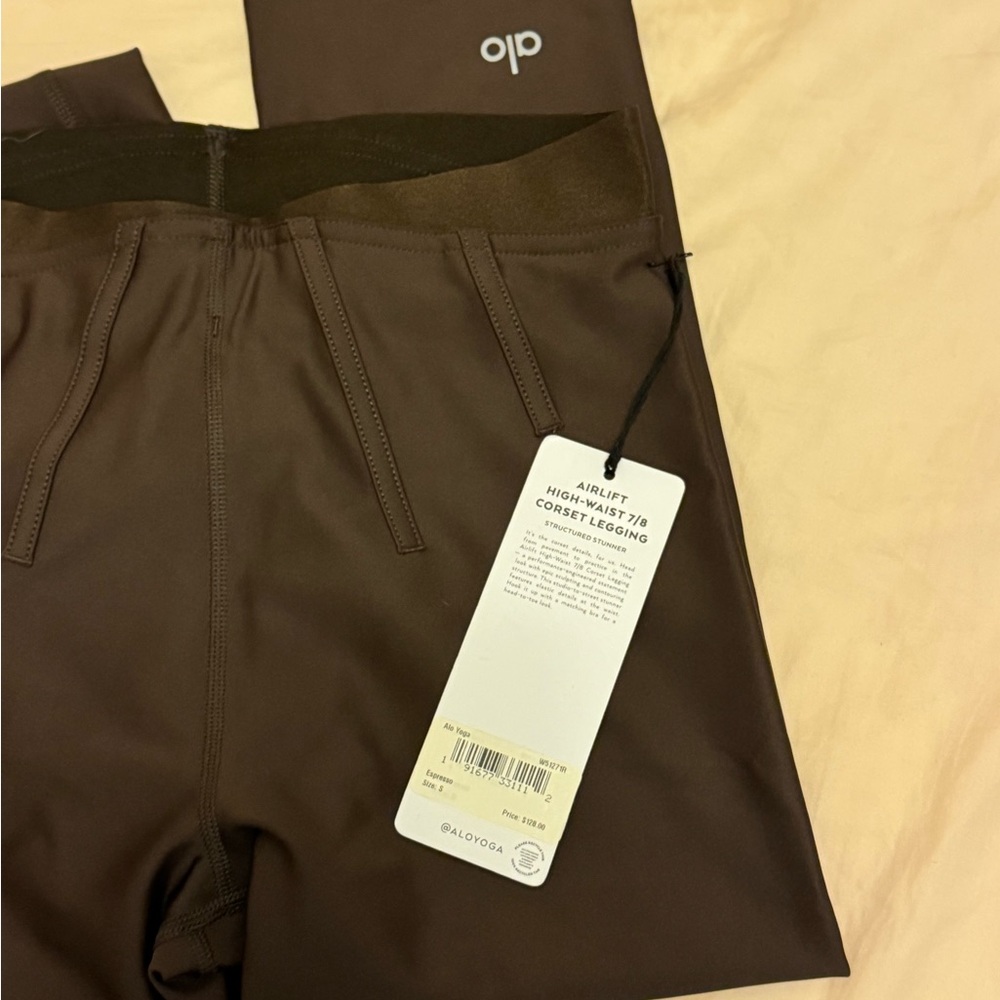 ALO Yoga airlift high-waist 7/8 corset legging Espresso in Size XS